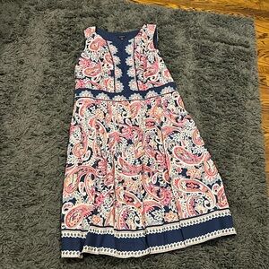 Talbots. Sleeveless Midi dress. Size 14. Good condition.